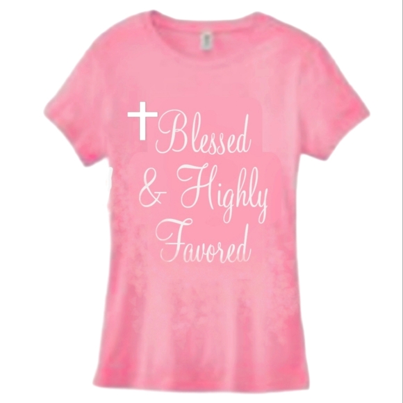 BLESSED & FAVORED Handmade TSHIRT pepepizzazz - Picture 2 of 4